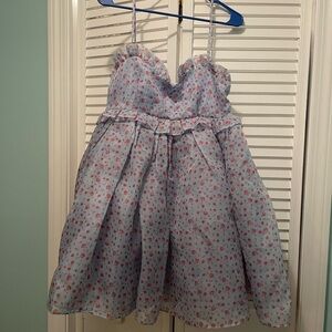 Selkie Rosebud Strapless Dress